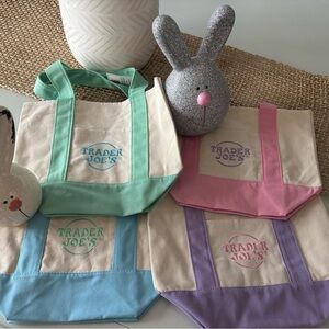 TJ mini Tote Bags - Mint, Pink, Blue, Purple - super cute Easter gifts!